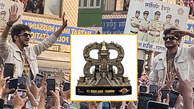 Big Boss Finale Winner Munawar Faruqui Takes The Trophy Home In Dongri With Full Swag!