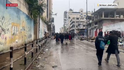 حركة نزوح مكثفة من منطقة مستشفى الشفاء نحو شرق مدينة غزة