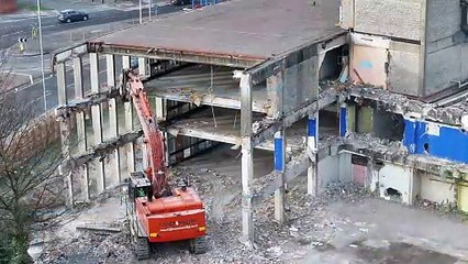 Demolition of News Centre in Hilsea