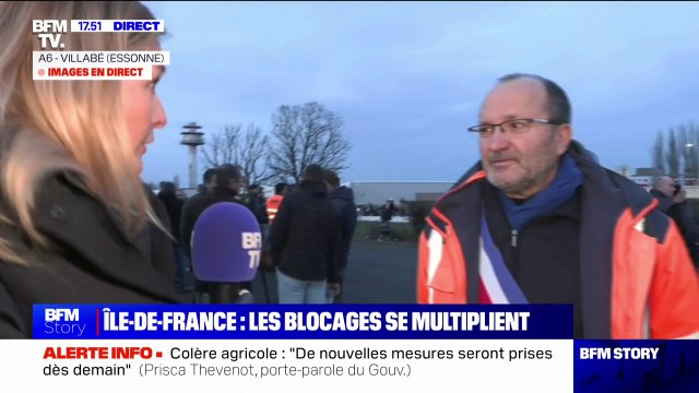 C'est catastrophique pour les Villabéens puisque tout le monde sort au niveau de Villabé : Une commune de l'Essonne envahie par les automobilistes déroutés en raison du blocage de l'autoroute A6