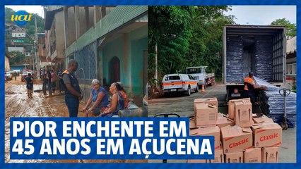 Açucena registra pior enchente em 45 anos