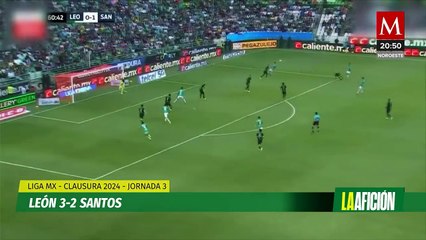León se impone 3-2 a Santos en debut de Andrés Guardado