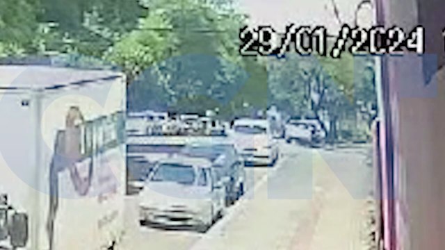 Câmera flagra forte acidente no cruzamento da Erechim com Voluntários da Pátria