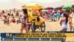 Bañistas visitan playa de Ventanilla, a pesar que municipio la calificó como no apta tras derrame de Repsol