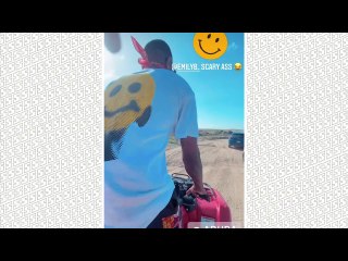 Emily B + Fabolous Ride Through Aruba On ATVs W/ Jim Jones + Chrissy Lampkin