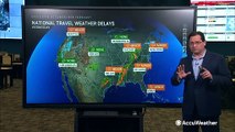 Snow and storms to cause travel problems in many parts of the US this Wednesday