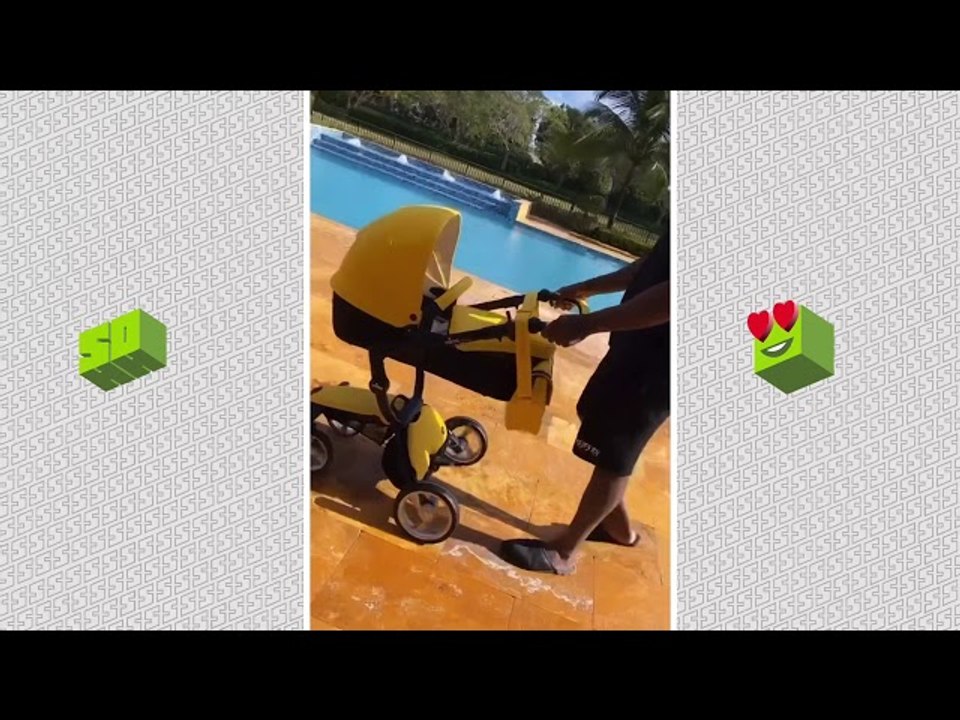 Gucci Mane Goes On Daddy Duties With Baby Ice Davis In His Scroller