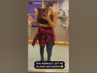 Cyn Santana Is Struggling With Her Face Mask + Workout Goals #shorts