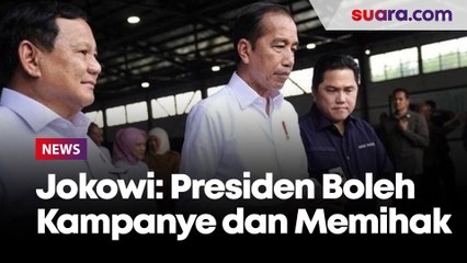 Tampil Bareng Prabowo, Jokowi Tegaskan Presiden Boleh Kampanye Dan Memihak