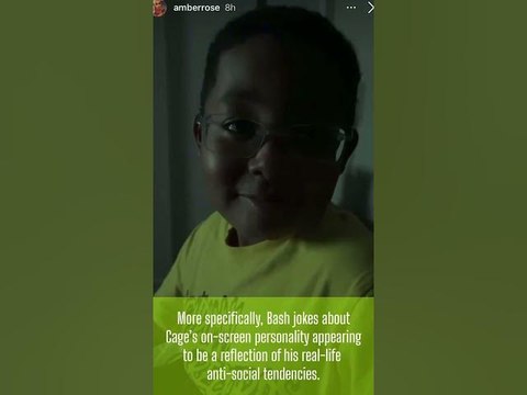 Amber Rose + Wiz Khalifa’s Son Flames Nicolas Cage #shorts