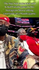 2 Chainz hits up the Atlanta Hawks game with his crew #shorts