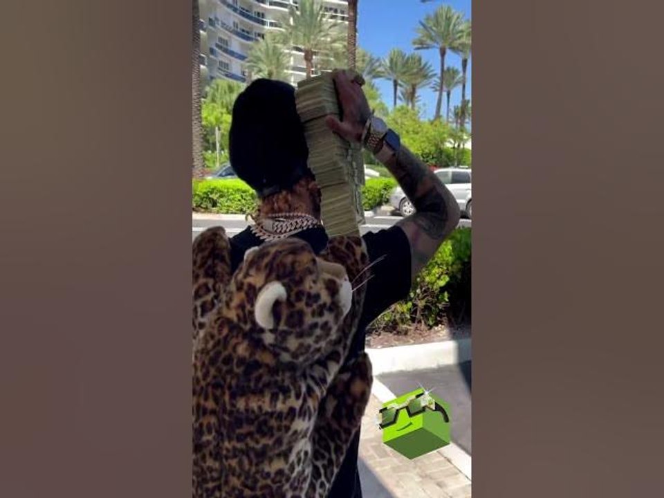 Lil Pump Drops Stacks Of Money To Announce New Album #shorts