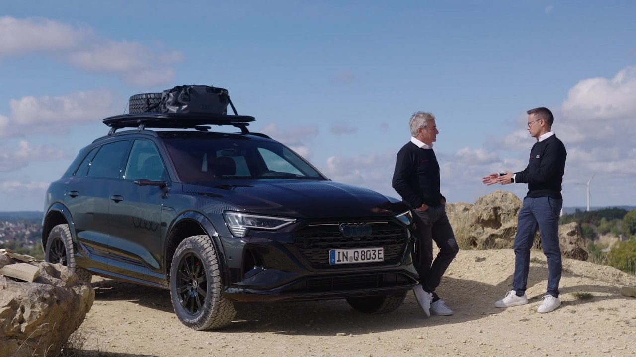 Der Audi Q8 e-tron edition Dakar Highlights