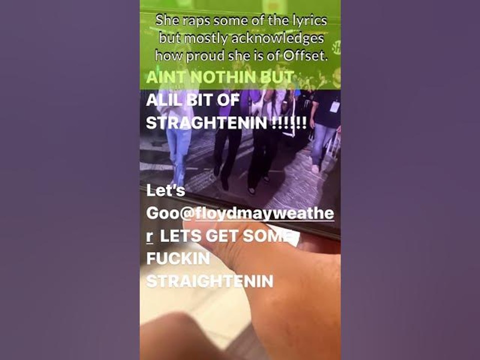 Cardi B Freaks Out Over Migos At Floyd/Logan Fi...