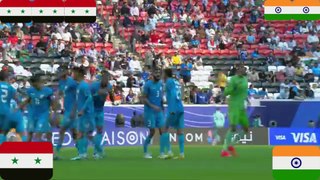 Syria VS India Football Match 2024