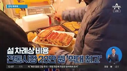 [경제 톡톡톡]설 차례상 비용, 전통시장 28만 원 ‘역대 최고’