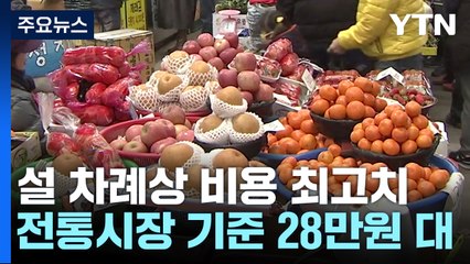 설 차례상 비용 역대 최고...장바구니 물가 비상 / YTN