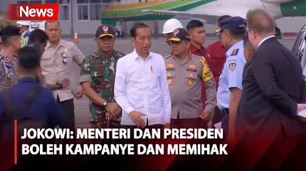 Menterinya jadi Timses, Jokowi: Menteri dan Presiden Boleh Kampanye dan Memihak