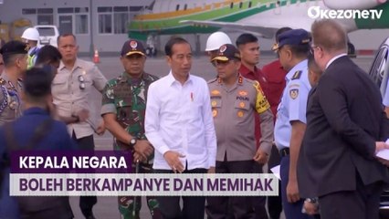 Presiden Joko Widodo Sebut Kepala Negara Boleh Berkampanye dan Memihak