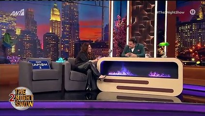 Η Κατερίνα Ζαρίφη στο The 2 Night Show (2)