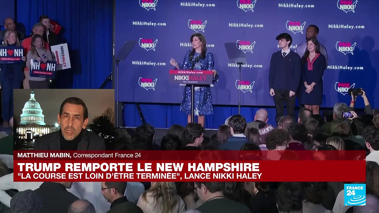 Donald Trump a remporté cette nuit la primaire républicaine dans le New Hampshire face à sa rivale Nikki Haley, se rapprochant un peu plus de l'investiture et d'un match retour contre Joe Biden