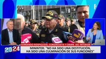 Fernando Rospigliosi sobre salida de Angulo: “Su trabajo era deficiente y estaba enfrentado con el ministro”