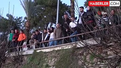 Antalya'da falezlerdeki manzara keyfi hastanede bitti