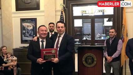 ABD'nin New Jersey eyaletinde şehrin anahtarı ilk defa bir Türk'e verildi