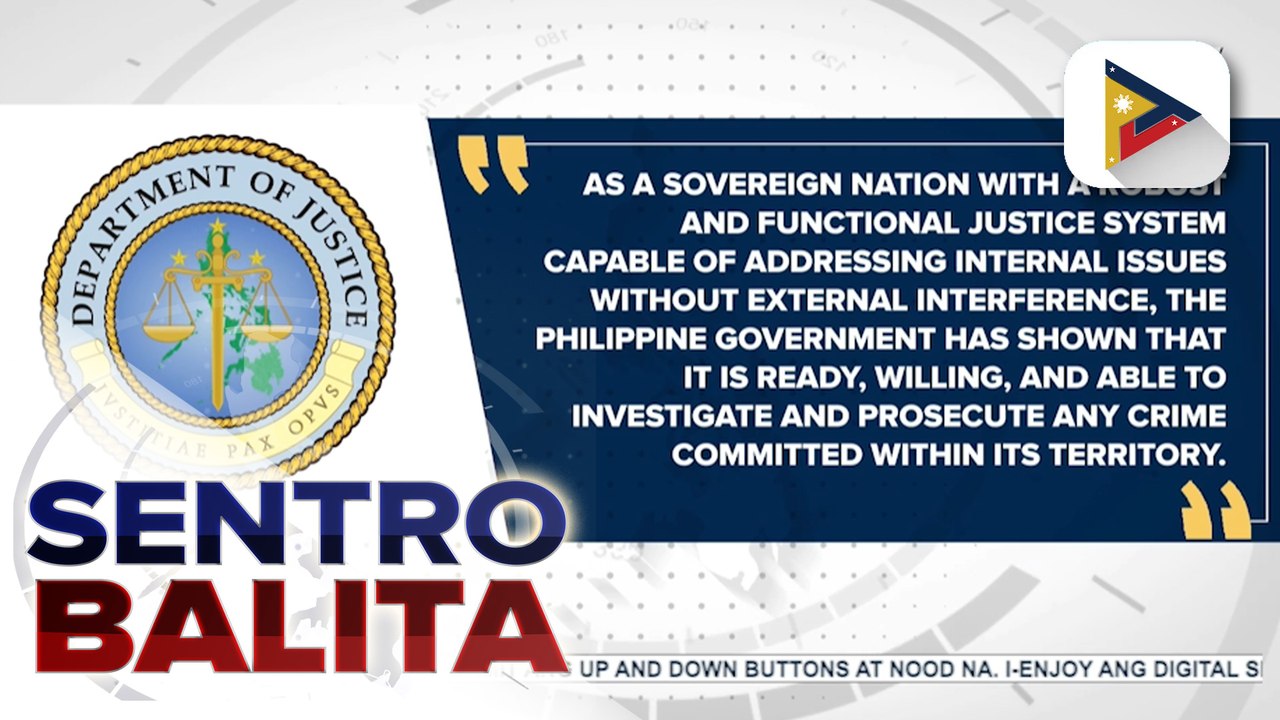 DOJ, muling binigyang-diin na walang obligasyon ang PH na makipagtulungan sa ICC