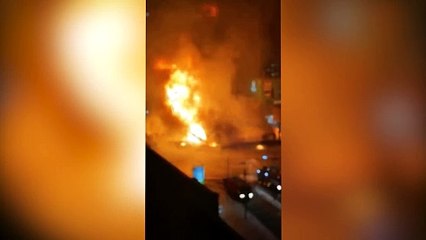 Moğolistan'da 60 ton sıvılaştırılmış gaz yüklü tanker patladı