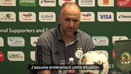 Algérie - Belmadi "assume entièrement cette situation" et l'élimination des Fennecs