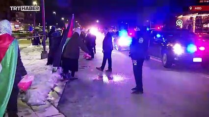 Biden'ın konuşmasına Filistin protestosu: Soykırımcı Joe, ellerin kanlı