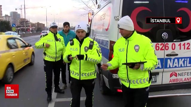 İstanbul'da çakar ve emniyet şeridi denetimi gerçekleştirildi