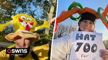 Woman wears different hat everyday for three years for charity