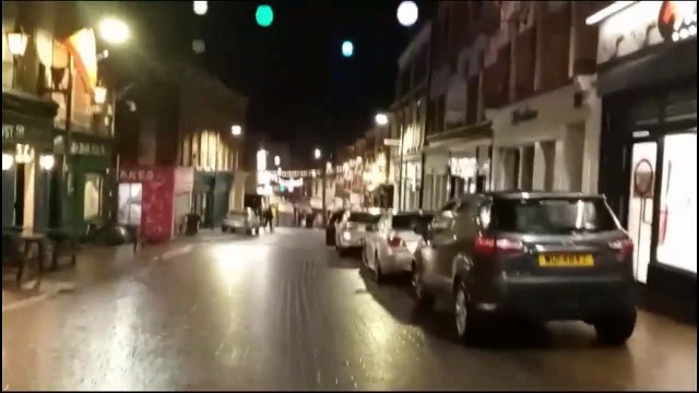Stunning Waterloo Street in Derry city centre on a windy night