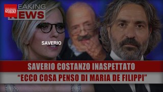 Saverio Costanzo Inaspettato: Ecco Cosa Penso Di Maria De Filippi!