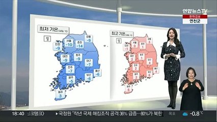 [생활날씨] 내일 출근길 '영하 10도' 한파…주말부터 추위 풀려