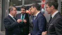 Encuentro informal de Page con los presidentes de Andalucía, Comunidad Valenciana y Murcia en Fitur