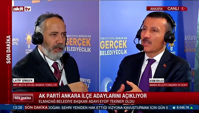 Mamak Belediye Başkan adayı Asım Balcı hedeflerini anlattı