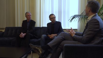 Alexander De Croo recontre le chanteur du groupe suédois ABBA Björn Ulvaeus