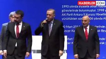 Toplantıya damga vuran anlar! Cumhurbaşkanı Erdoğan'ın mikrofon uzattığı adayın sözleri büyük alkış aldı