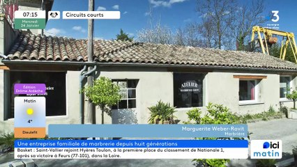 À Livron, "Marbrerie Ravit", marbrerie hydraulique de décoration, d’agencement, de création et de restauration