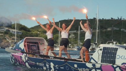 Female rowing trio raise over £80,000 in record-breaking Atlantic race