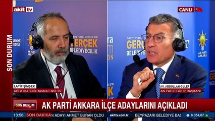 TBMM AK Parti Grup Başkanı Av. Abdullah Güler gündemi değerlendirdi