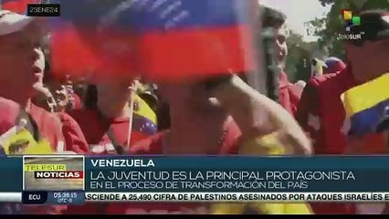 Venezolanos celebran el aniversario 66 del derrocamiento de la dictadura de Marcos Pérez Giménez