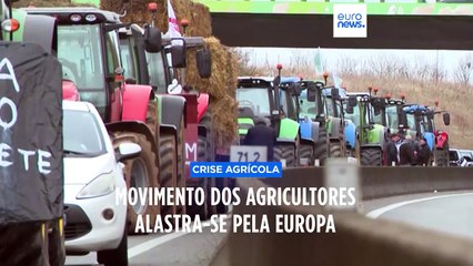 Protestos dos agricultores continuam a alastrar-se na Europa