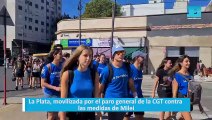 La Plata, movilizada por el paro general de la CGT contra las medidas de Milei