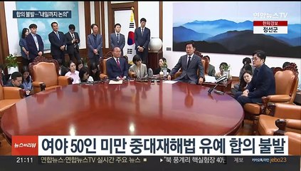 '50인 미만 유예' 합의 불발…내일이 마지노선