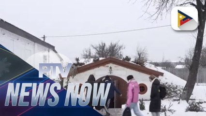 Hobbit-style bomb shelter helps ease stress for Ukranian children
