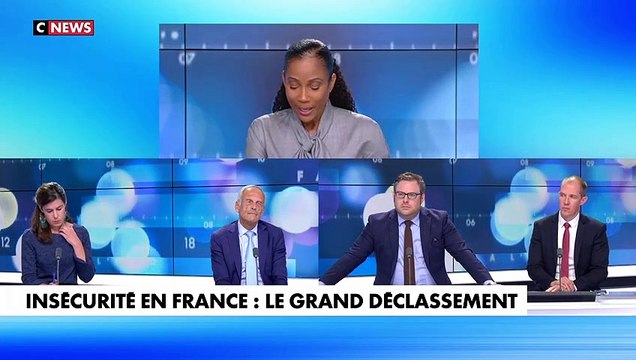 Christine Kelly et ses chroniqueurs commentent le classement des pays les plus sûrs dans Face à l'info sur CNews le 26 septembre 2022.